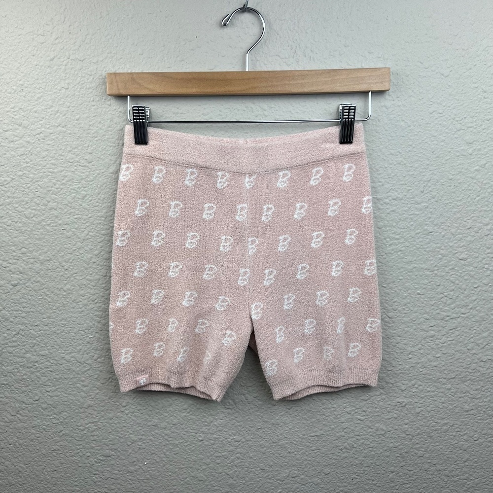 Girls Barbie x Barefoot Dreams Shorts in Light Pink Sz 12/14